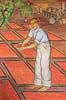 V�gmaleri i Coit Tower. V�gmaleri i American Social Realism stil udsmykker indvendige v�gge i Coit Tower i San Francisco, USA  San Francisco / Californien USA   Malerier, kunst, historie, kunsthistorie