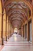 Bologna. En af Bolognas mange typiske arkader  Bologna Italien   