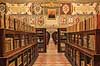Bologna. Det gamle bibliotek i Archiginnasio of Bologna, det gamle universitet  Archiginnasio of Bologna / Bologna Italien   