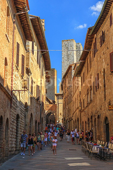 San Gimignano. San Gimignano - byen med de mange t�rne; ; San Gimignano / Toscana; Italien; ; ; Toscany, toscansk, turisme, sightseeing
