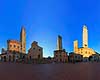 San Gimignano. 360 graders panorama af Piazza del Duomo i San Gimignano - byen med de mange t�rne  San Gimignano / Toscana Italien   Toscany, toscansk, turisme, sightseeing