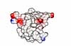Insulin. Insulin molekyle model - hormon til behandling af sukkersyge eller diabetes mellitus. Insulin er et peptidhormon som regulerer kulhydraters metabolisme      videnskab biokemi