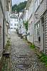 Bergen. Gaden Wesenbergsmauet i Bergen  Bergen Norge   Turisme, sev�rdigheder, Hansestaderne, Hanseaterne, Hanseater, handel