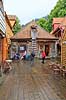 Bergen. Bellg�rden p� Bryggen i Bergen  Bryggen / Bergen Norge   Turisme, sev�rdigheder, Hansestaderne, Hanseaterne, Hanseater, handel