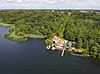 Skipperhuset. Restaurant Skipperhuset ved Esrum S�  S�rup / Fredensborg Danmark   Spisesteder, restauranter, s�er, kanoudlejning, dronefoto