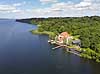 Skipperhuset. Restaurant Skipperhuset ved Esrum S�  S�rup / Fredensborg Danmark   Spisesteder, restauranter, s�er, kanoudlejning, dronefoto