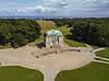 Eremitage Slottet. Eremitage Slottet i Dyrehaven  J�gersborg Dyrehave / Klampenborg Danmark   slotte jagtslotte sev�rdigheder Eremitageslottet Dyrehaven parker, dronefoto