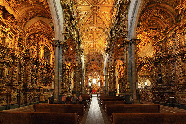 Igreja Monumento de S�o Francisco. Monument Church Of St Francis i Porto; ; Porto; Portugal; ; ; Kirker, kristendom, Igreja de S�o Francisco, Church of Saint Francis