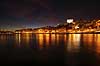 Porto i aftenskumring. Duoro floden og den gamle bydel Ribeira i Porto  Porto Portugal   Bybilleder, floder