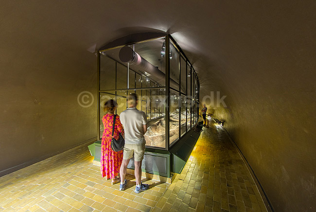 Ladby Skibet. Skibsgrav fra vikingetiden - vikingeh�vding gravlagt i sit skib med heste og hunde i vikingetiden; ; Vikingemuseet Ladby / Kerteminde; Danmark; ; sev�rdigheder; Nationalmuseet, gravh�j, vikinger, konger, h�vdinger, vikingeskibe, Ladbykongen