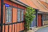 Kattestr�de. Bindingsv�rkshuse p� hj�rnet af Kattestr�de og Pr�stestr�de i Kerteminde p� Fyn  Kerteminde Danmark  sev�rdigheder Bindingsv�rkshuse, bindingsv�rk