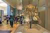 Sutton Hoo helmet. Rekonstruktion af Sutton Hoo helmet p� The British Museum i London. Anglo-Saxisk hj�lm begravet ved Sutton Hoo skibsgrav ca 625 generelt associeret King R�dwald of East Anglia  The British Museum / London England  sev�rdigheder Museumer
