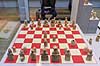 Lewis chessmen. Lewis chessmen er flere s�t middelalderlige skakbrikker fundet p� Ydre Hebrider i 1831, formodentligt sk�ret i Norge i 1100 tallet, udstillet p� British Museum  The British Museum / London England  sev�rdigheder Skak, br�tspil