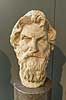 Antisthenes. Buste af filosoffen Antisthenes (ca 450-370 f.k.)  The British Museum / London England  sev�rdigheder Philosophi, filosofi, philosofi, philosoph, filosof