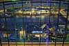 Sky Garden i London. Udsigt over Themsen og London fra Sky Garden p� toppen af The Fenchurch Building (The Walkie-Talkie) i London  Sky Garden / London England  sev�rdigheder barer, bar, restaurant, restauranter