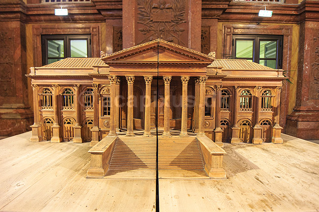 Massimo Teatret. Model af Massimo Theater, Teatro Massimo i Palermo; ; Palermo; Italien; ; sev�rdigheder; Sicilien, skuespilhus, skuespil, teater, teaterscene