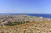 Trapani. Byen Trapani p� vestlige Sicilien med Aegadian Islands og Middelhavet i baggrunden set fra Erice  Trapani / Sicilien Italien   