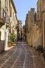 Erice. Lille gade i byen Erice �st for Trapani p� Sicilien  Erice / Sicilien Italien   