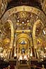Palatine Kapellet. Gyldne mosaikker udsmykker Palatine Chapel i Royal Palace (Palazzo Reale e Cappella Palatina) i Palermo  Palermo / Sicilien Italien  sev�rdigheder Kirker, kristendom, religion, katolsk, guld