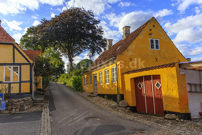 Mariager. Gamle huse i Teglgade i Mariager; ; Mariager; Danmark; ; ; Bolig, beboelse, parcelhus