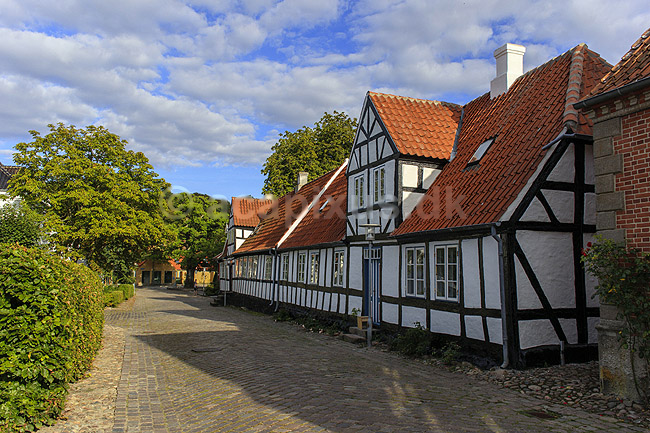 Mariager. Gamle bindingsv�rkhuse i Teglgade i Mariager; ; Mariager; Danmark; ; ; Bolig, beboelse