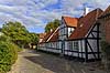 Mariager. Gamle bindingsv�rkhuse i Teglgade i Mariager  Mariager Danmark   Bolig, beboelse