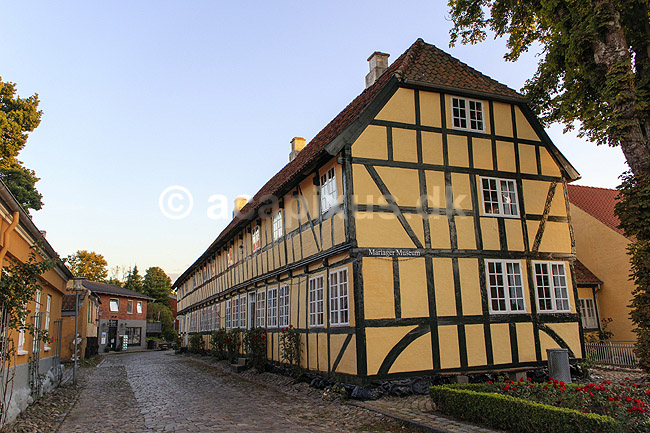 Mariager Museum. Mariager Museum i gammelt bindingsv�rkhus i Kirkegade i Mariager; ; Mariager; Danmark; ; ; Bolig, beboelse