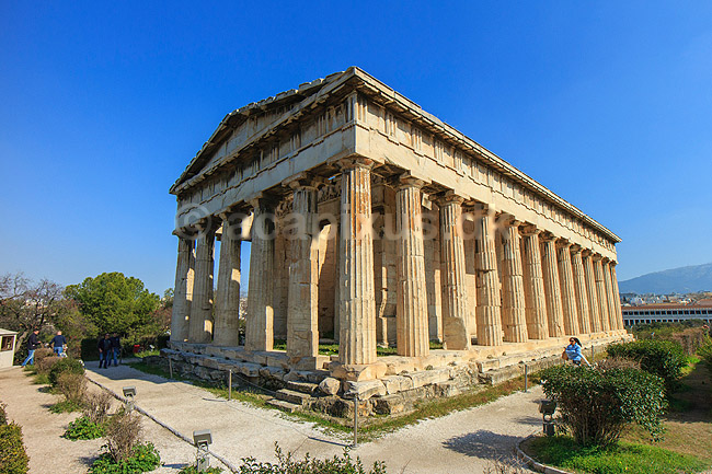 Hephaestus templet. Temple of Hephaestus p� Den athenske agora (samlingssted). Hephaestus regnes for det bedst bevarede gr�ske tempel; ; Athen; Gr�kenland; ; Sev�rdigheder; Hellas, Acropolis, templer