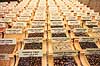 Mercat de l�Olivar. Krydderihandler i Olivar Markedet i Palma de Mallorca - s�lger peber, karry, chilli og mange andre krydderier  Palma de Mallorca Spanien  Sev�rdigheder Markeder, handlende, handel, f�devarer, madvarer