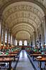 Boston Public Library. L�sesalen i Boston Public Library - Central Library  Boston / Massachusetts USA  Sev�rdigheder Bibliotek, biblioteker, l�sesale, b�ger, fordybelse, l�sning, kundskab