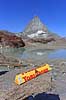 Matterhorn. Det ikoniske bjerg Matterhorn som har lagt form til logoet p� Toblerone chokolade  Trockener Steg / Zermatt Schweiz   Alperne, bjerglandskab, Alpelandskab