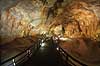 Paradise Cave. Boardwalk i Paradise Cave i Phong Nha Ke Bang National Park i Vietnam  Phong Nha - Ke Bang Vietnam  Sev�rdigheder Huer, hulesystem
