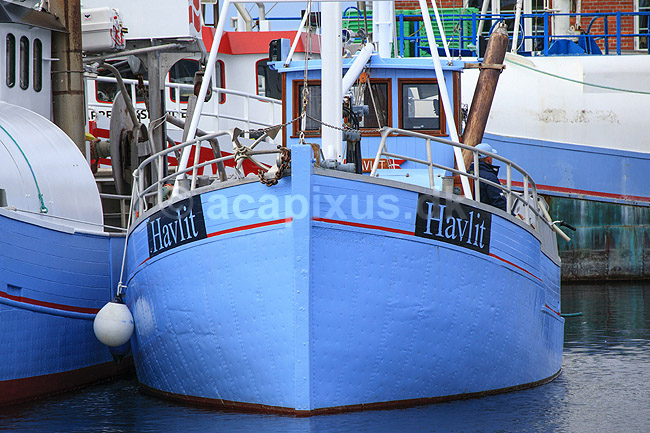 Fiskekutter. Fiskekutteren Havlit i Gilleleje Havn; ; Gilleleje; Danmark; ; ; Havne, fiskeri, fiskerihavne