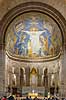 Sacre-Coeur i Paris. Mosaikken The Triumph of the Sacred Heart of Jesus i kirken Sacre Coeur ( Jesus Hellige Hjerte ) p� toppen af Montmartre i Paris  Montmartre / Paris Frankrig   Sacre-C�ur, Sacre C�ur, kirker, religion, katolsk, katolisisme, Paul Abadie