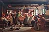 Blindebuk. Blindebuk af Julius Exner, 1866. Maleri p� Den Hirschsprungske Samling   Den Hirschsprungske Samling  / K�benhavn Danmark  Sev�rdigheder Museum, kunstmuseum, museer, billeder, malerier, kunstmuseum, Tobaksfabrikant Heinrich Hirschsprung