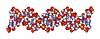 DNA molecule. 21 base pairs.      science genetics