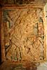 Fresco in door ceiling in Templo de los Frescos.  Mayan ruins in Bonampak, Chiapas Mexico Nord Amerika  