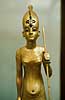Statue from Tutankhamuns grave in Egyptological Museum.  Cairo Egypt Africa  