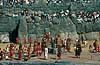 The Inti Raimi festival. The Inca on the throne.  Sacsayhuaman / Cuzco Peru South America  