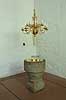 The babtismal font in Jelling Kirke   Denmark   churches christianity religion