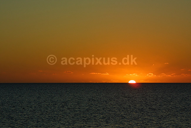 Solnedgang over Canal de Mozambique; ; Ifaty; Madagaskar; Afrika; ; 