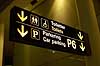 Toilet- and parking sign in Kastrup Airport  Kastrup Airport / Copenhagen Denmark   transport airports