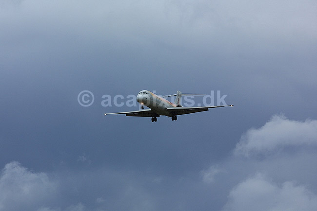 Fly l�gger an til landing i Kastrup Lufthavn; ; Kastrup Lufthavn / Kastrup; Danmark; Europa; ; jetfly transport