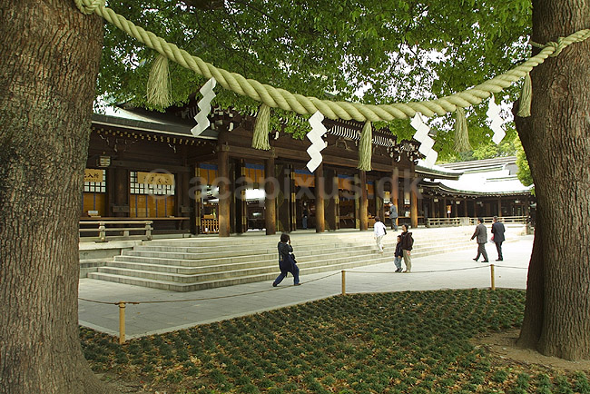 Meiji-jingu. Reb symboliserende samh�righed i det shintoistiske Meiji-jingu tempel i Tokyo; ; Meiji-jingu / Tokyo; Japan; Asien; ; templer shintoisme