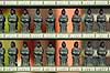Sanzen-in. Buddafigurer med navneskilte p� bidragsydere til Sanzen-in templet i Ohara  Sanzen-in / Ohara Japan Asien  templer buddisme buddhism buddistisk