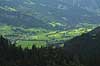 Alpelandskab. Udsigt over Gsteig i de Schweiziske Alper  Gsteig Schweiz Europa  