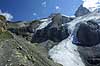 Bl�mlisalpgletscher. Bl�mlisalpgletscheren i Oeschinental i de Schweiziske Alper  Kandersteg Schweiz Europa  glaciologe, erosion, gletschere