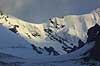 Bl�emlisalp. Wyssi Frau (tv, 3650) og Bl�mlisalphorn (th, 3590 m) i Bl�emlisalp ryggen  Kandersteg Schweiz Europa  