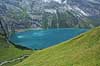 Oeschinensee. Oeschinensee i Oeschinental i de Schweiziske Alper  Kandersteg Schweiz Europa  