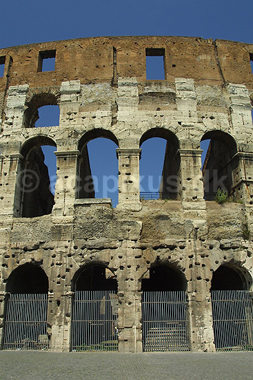 Colosseum. Colosseum i Rom; ; Rom; Italien; Europa; ; romerriget, gladiatorkampe, turistsev�rdigheder, teatre, Colosseo, Coloseum